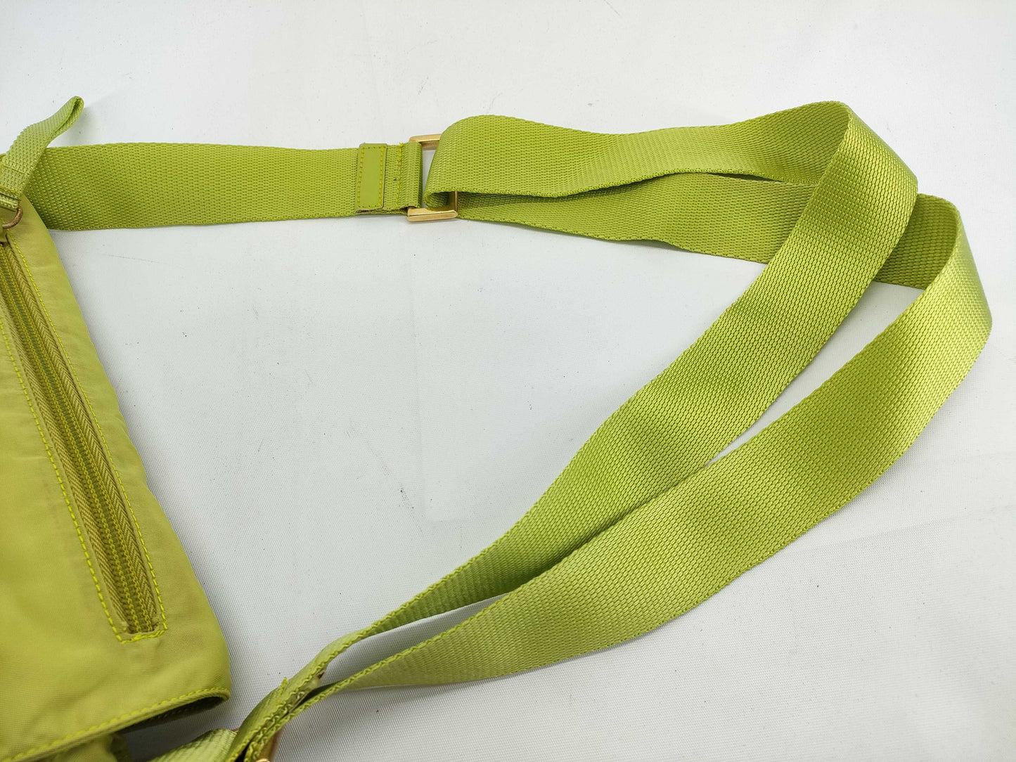 PRADA Nylon Prada Shoulder Bag Green Shoulder Bag