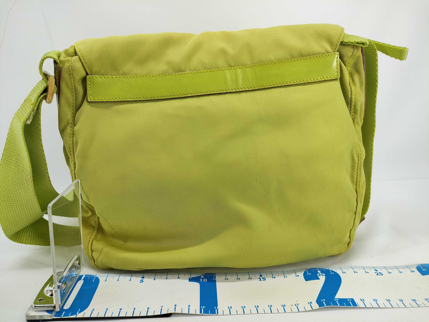 PRADA Nylon Prada Shoulder Bag Green Shoulder Bag