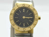 BVLGARI Tubogas BB232T P.92431 Quartz Black Dial 18K Gold Women's Watch