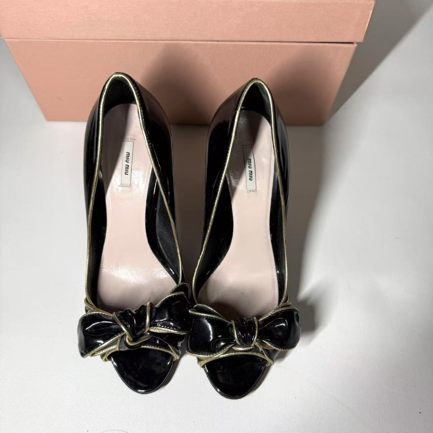 Miu Miu Miu shoes patent leather high heels size 37.5 pumps