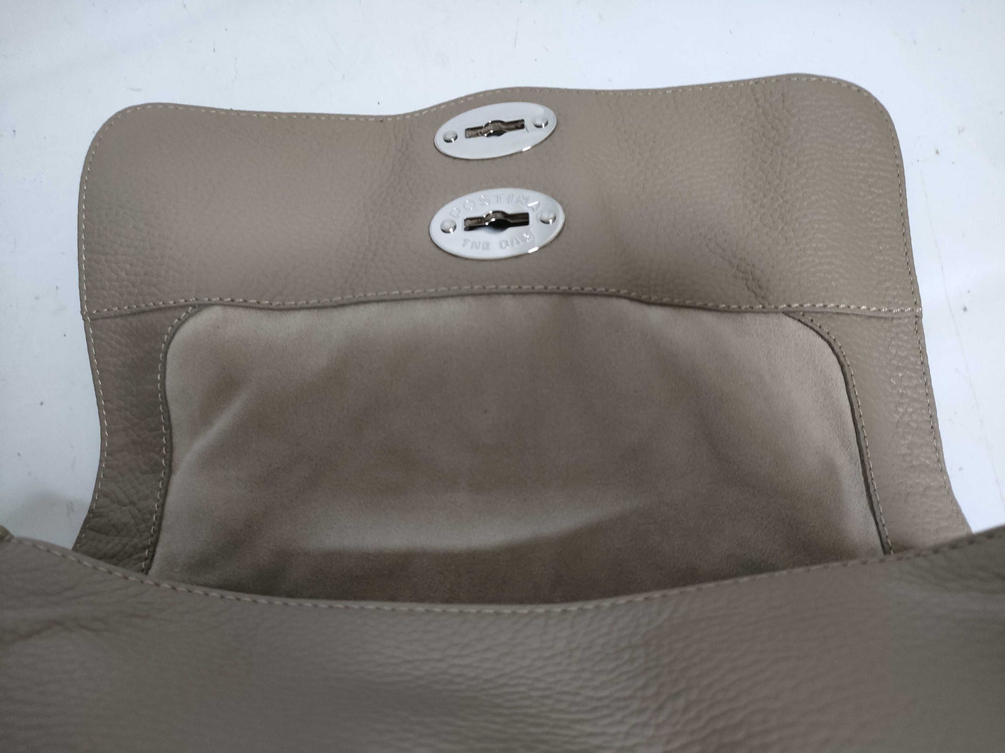 Zanellato Bostina 2-Way Shoulder Bag, Leather, Greige