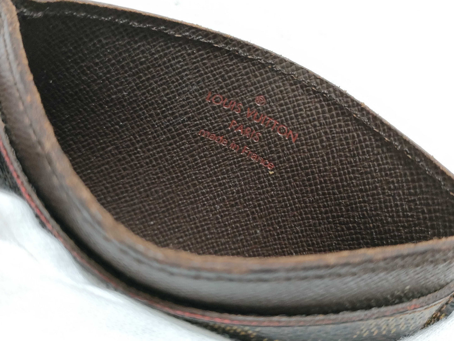 LOUIS VUITTON Damier Ebene Card Case N61722, Porte Carte Sample, Card Case, Pass Case, Business Card Case