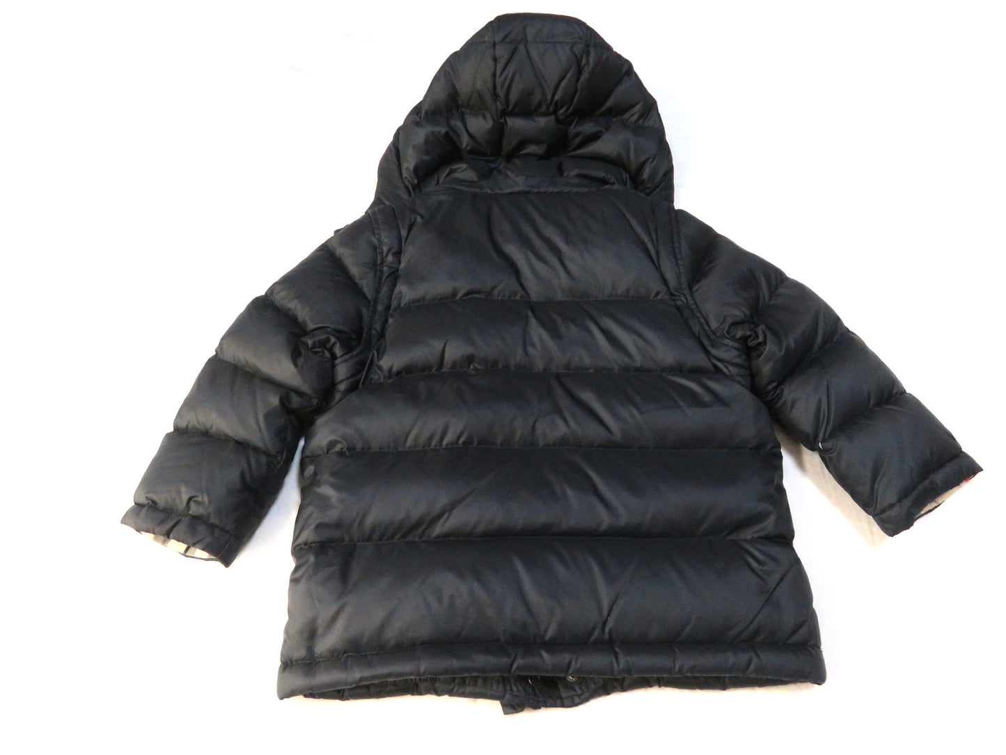 BURBERRY London Kids 3-Way Down Jacket, Nylon, Black, 100% Cotton