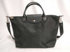 LONG CHAMP 2-Way Le Pliage Shoulder Bag, Nylon, Black