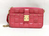 LOUIS VUITTON Damier Troca Leather Shoulder Bag M59049 Pink