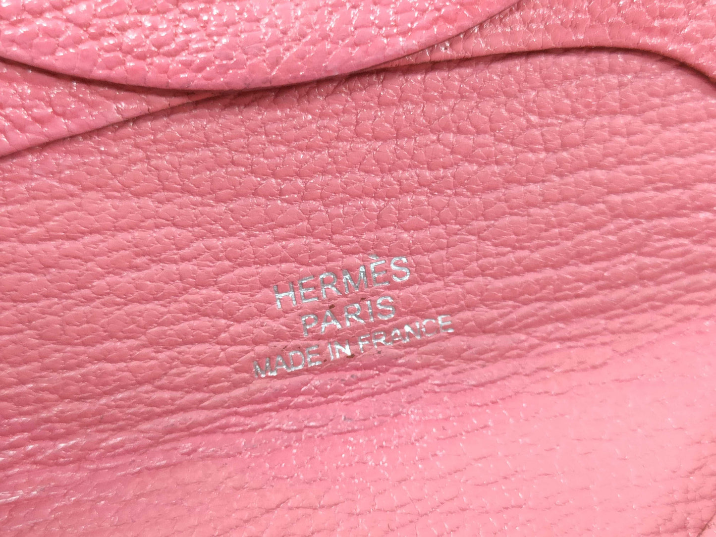 HERMES engraved X HERMES Bastia X engraved coin case