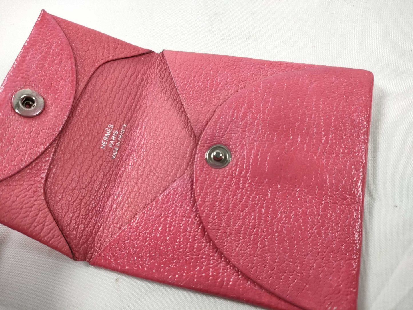 HERMES engraved X HERMES Bastia X engraved coin case
