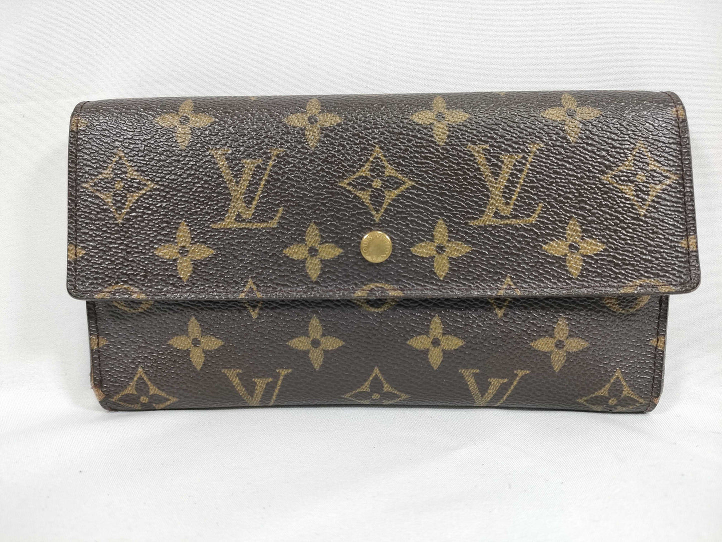 LOUIS VUITTON RFID Unverifiable TH1023 Monogram Louis Vuitton Long Wallet Monogram Wallet