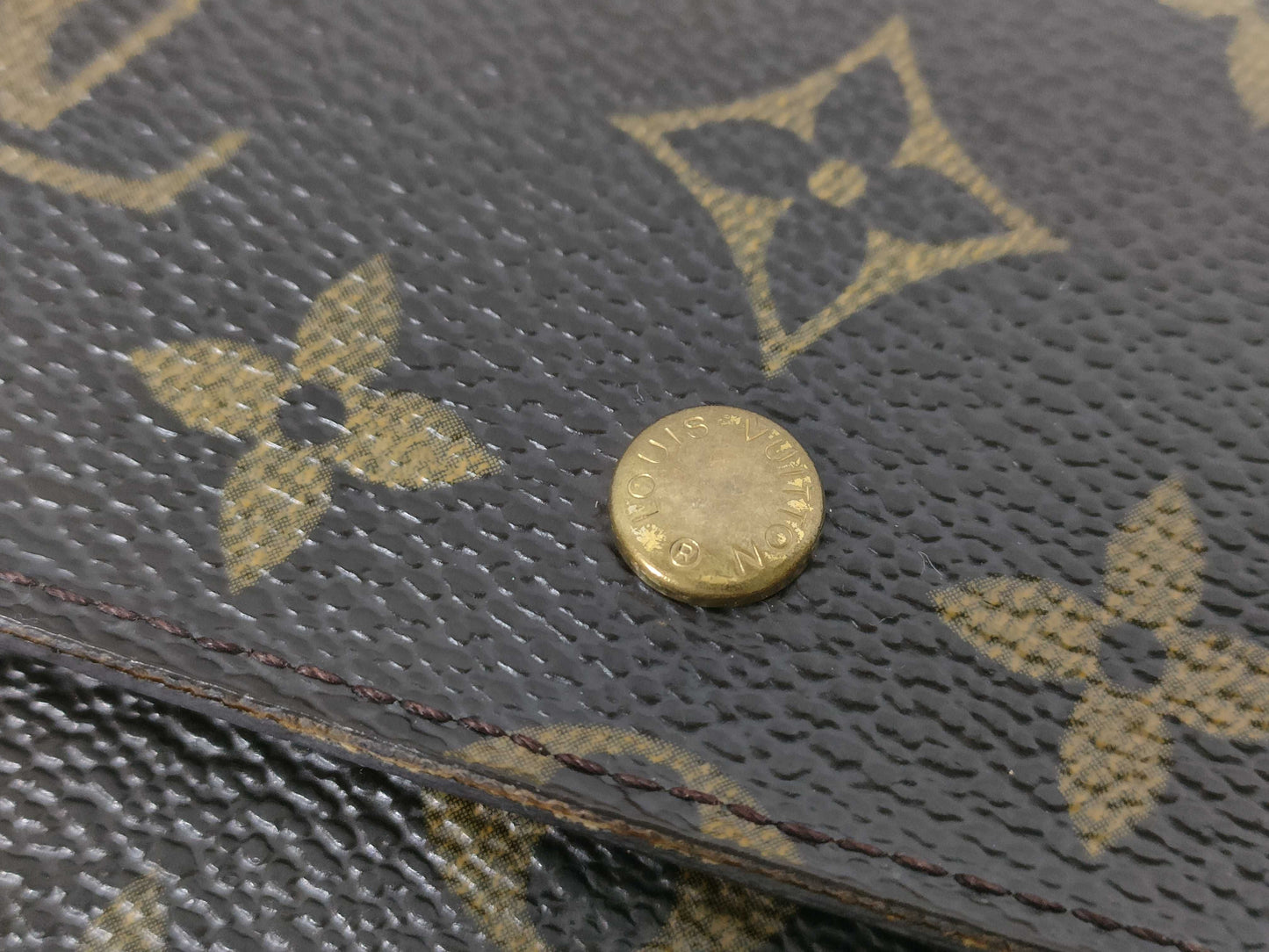 LOUIS VUITTON RFID Unverifiable TH1023 Monogram Louis Vuitton Long Wallet Monogram Wallet