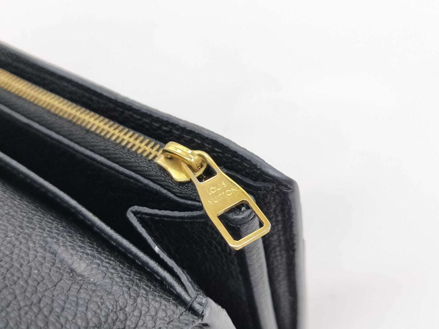 LOUIS VUITTON SP 1195 Monogram Empreinte Long Wallet in Black