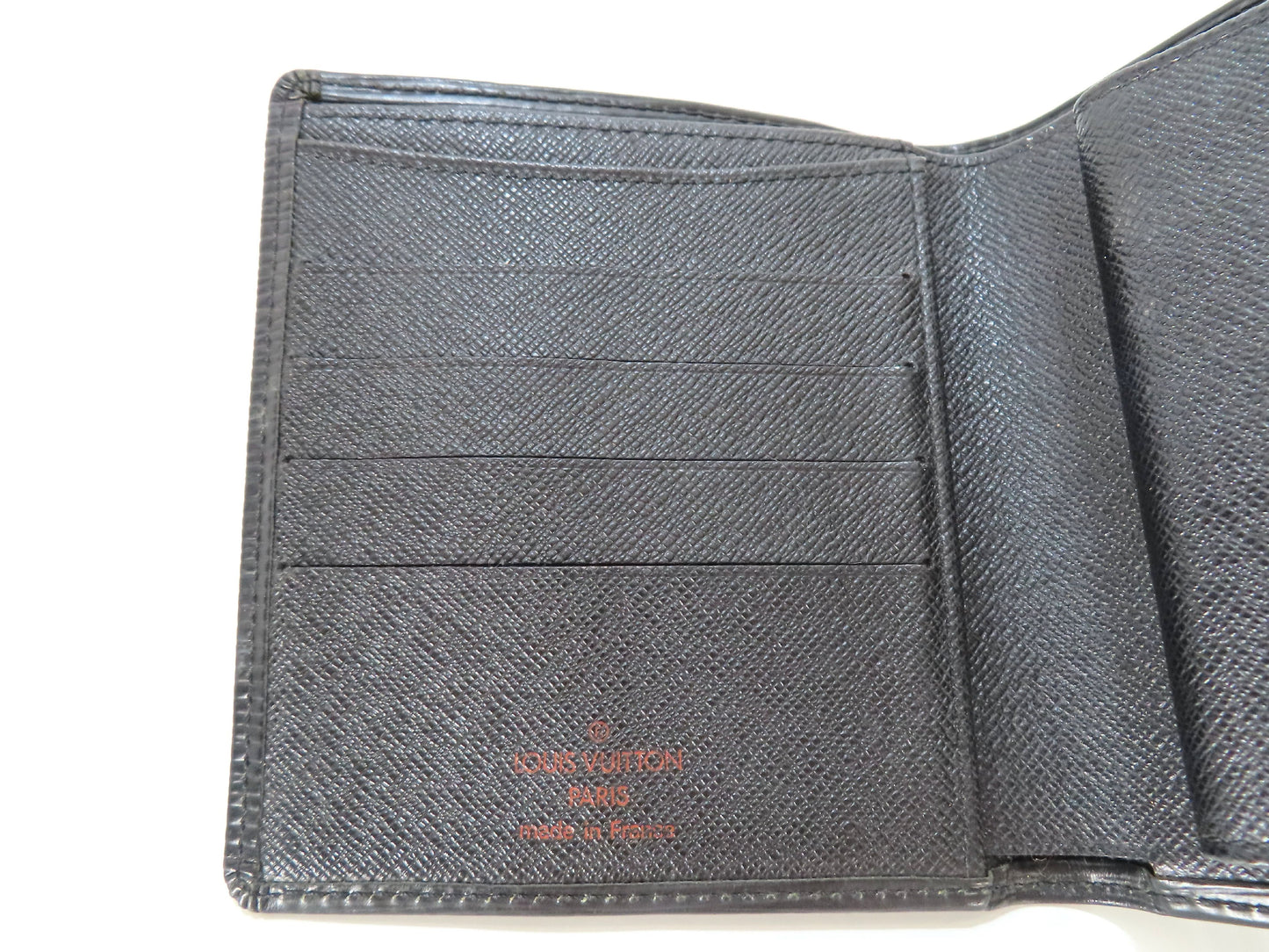 LOUIS VUITTON Epi Leather Wallet Black