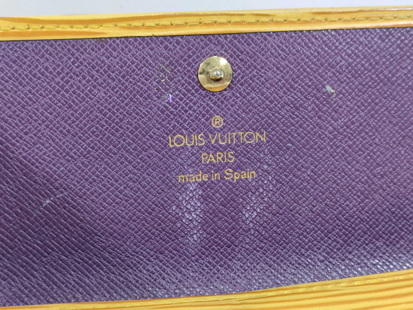 LOUIS VUITTON Epi Long Wallet Yellow