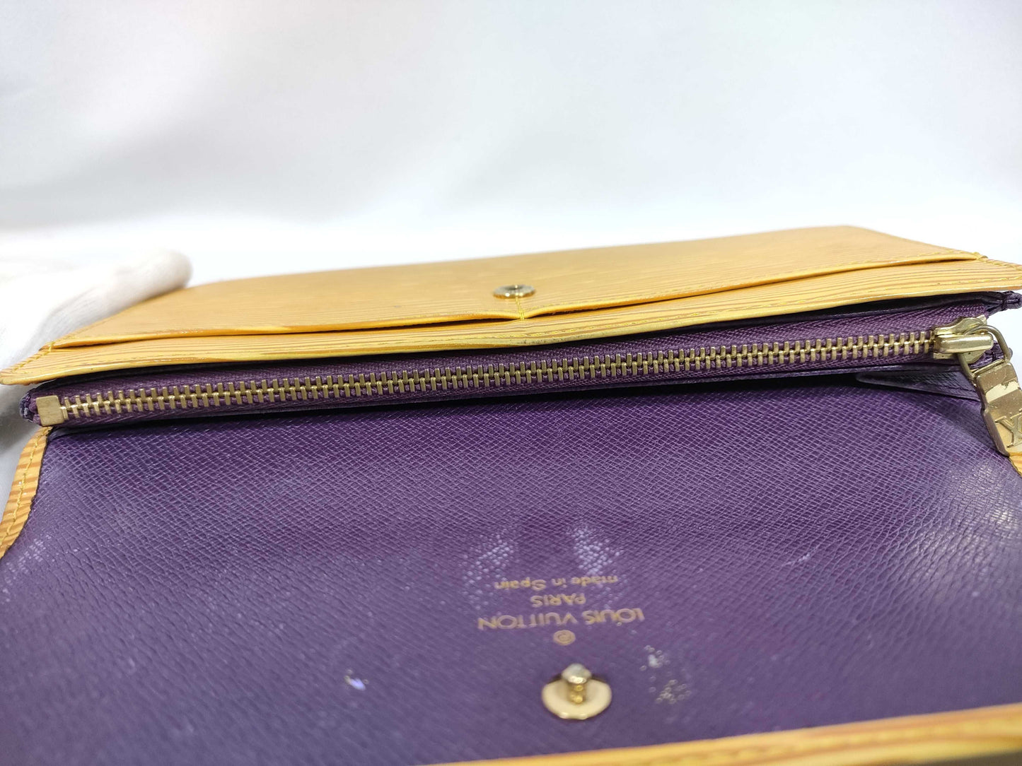 LOUIS VUITTON Epi Long Wallet Yellow