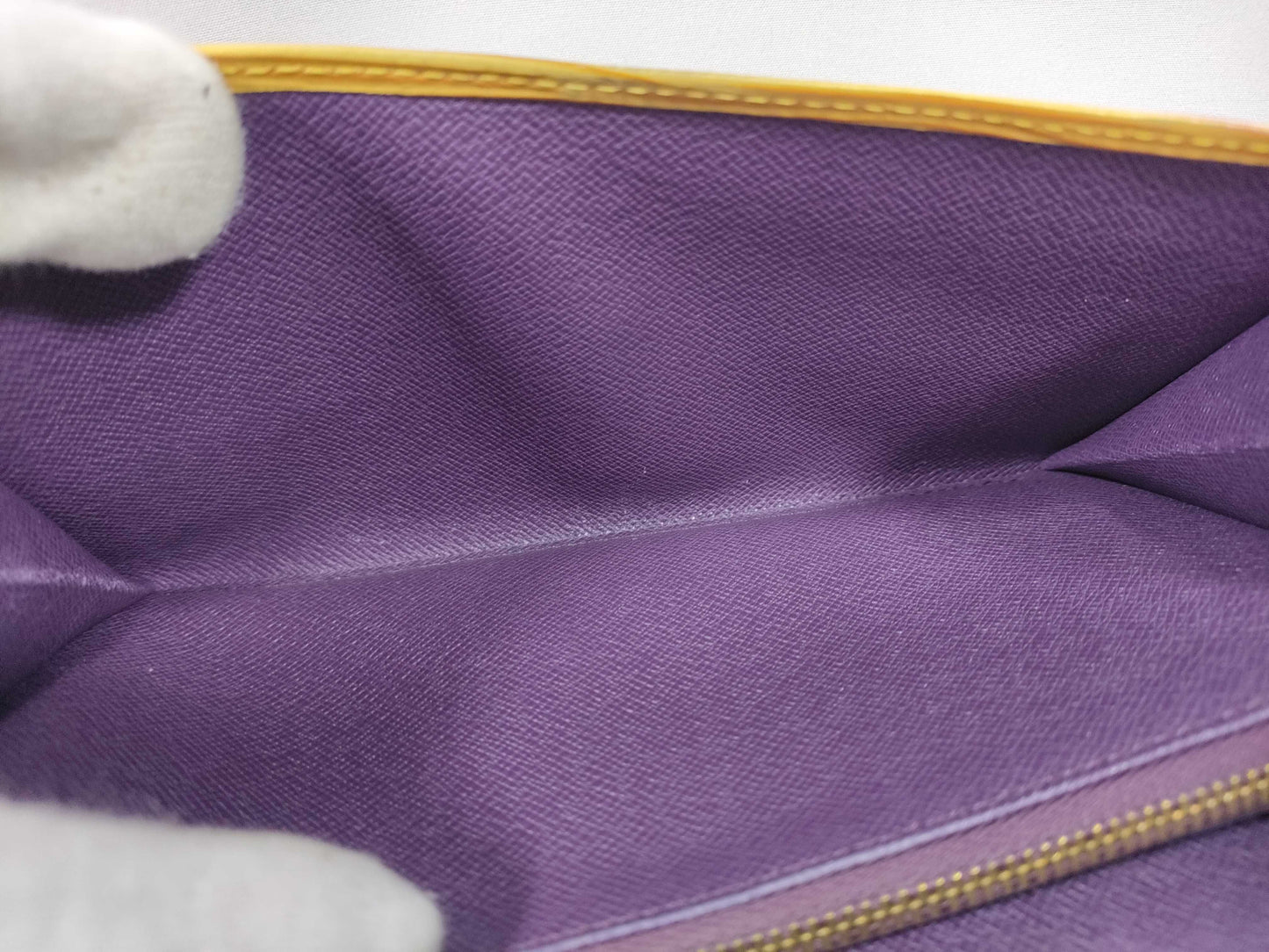 LOUIS VUITTON Epi Long Wallet Yellow