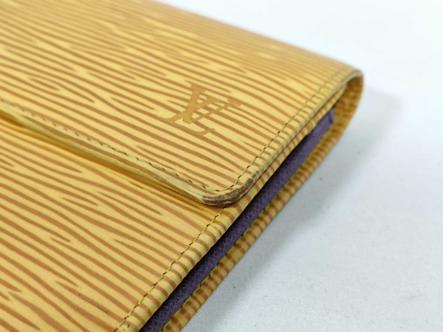 LOUIS VUITTON Epi Long Wallet Yellow