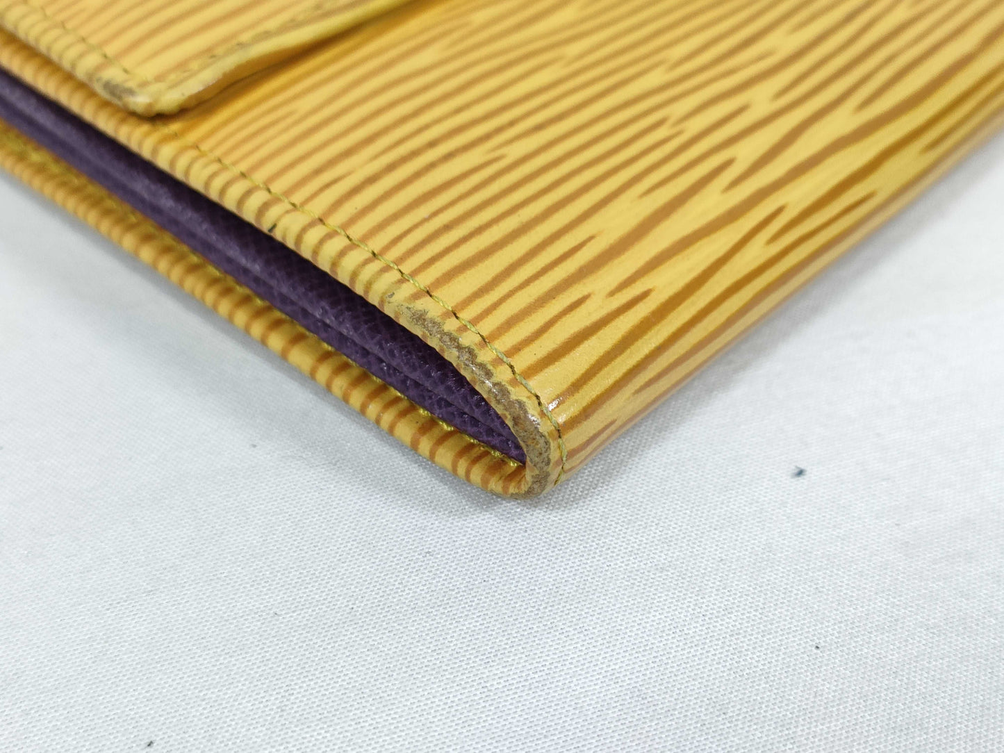 LOUIS VUITTON Epi Long Wallet Yellow