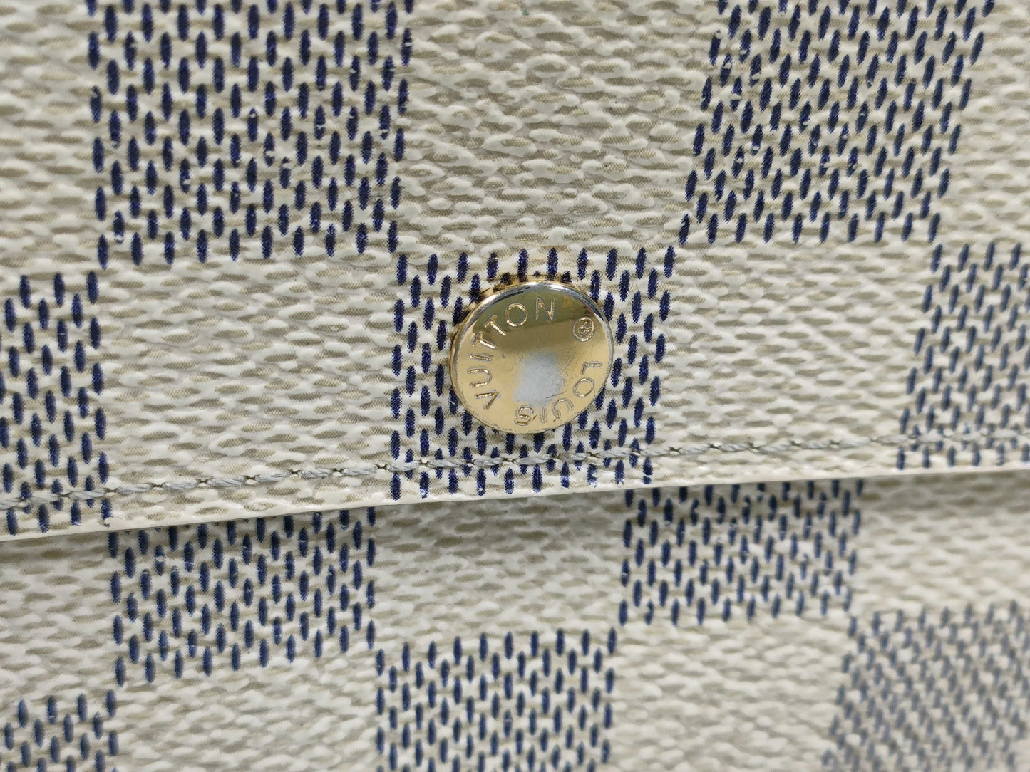 LOUIS VUITTON Damier Azur Louis Vuitton Wallet Azur Long Wallet