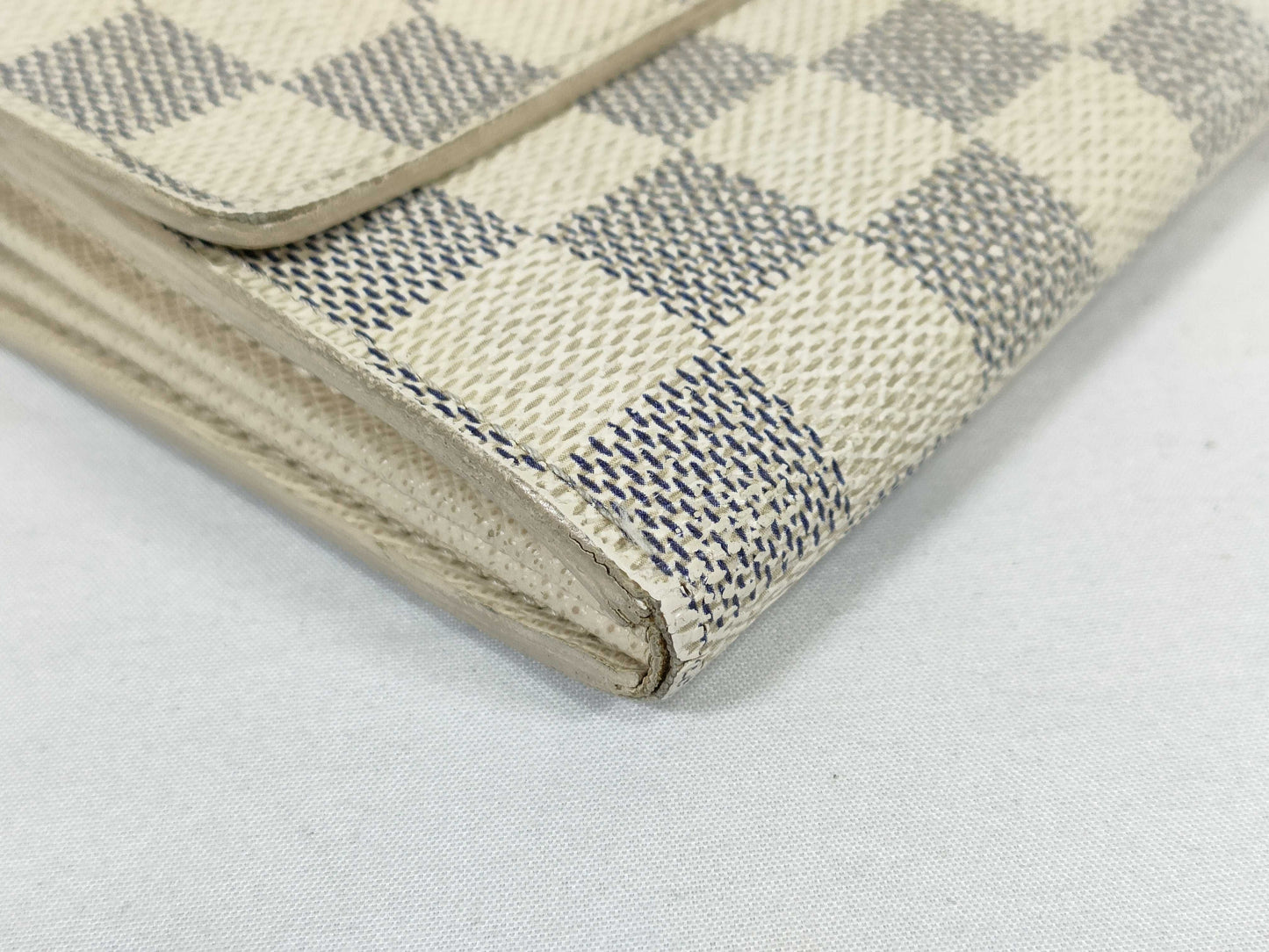 LOUIS VUITTON Damier Azur Louis Vuitton Wallet Azur Long Wallet