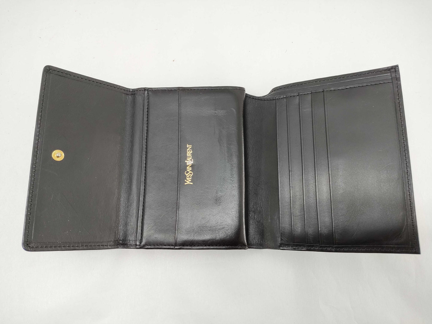 Yves Saint Laurent YSL Bifold Wallet Black Wallet