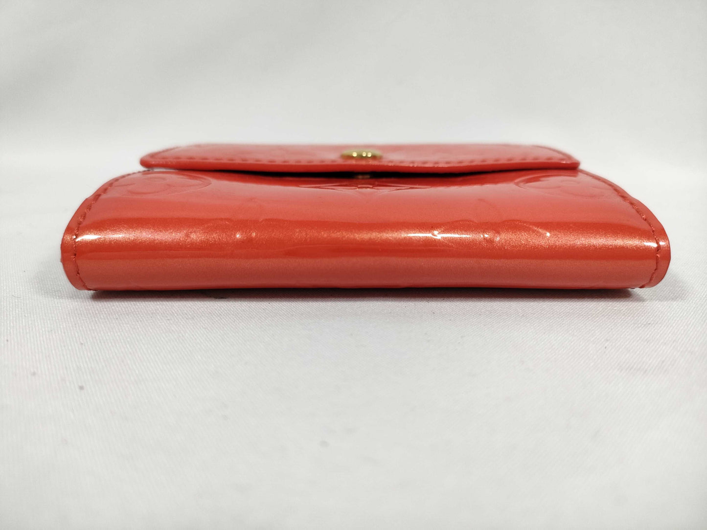 LOUIS VUITTON Vernis Vuitton Wallet Vernis Red Wallet