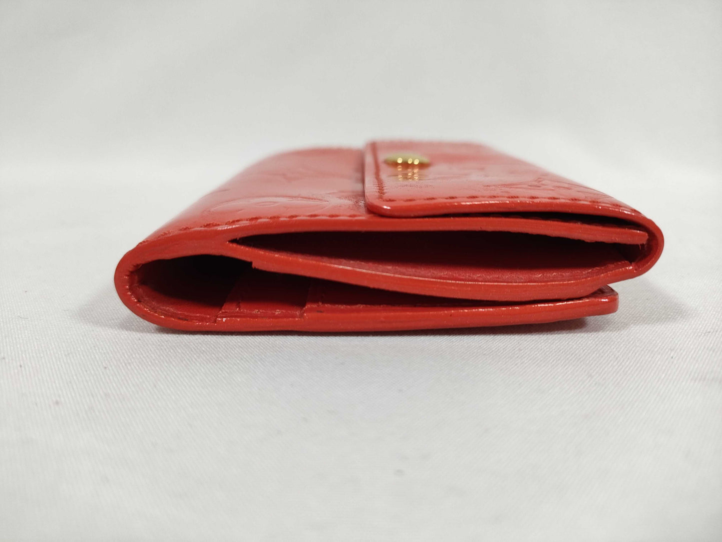 LOUIS VUITTON Vernis Vuitton Wallet Vernis Red Wallet