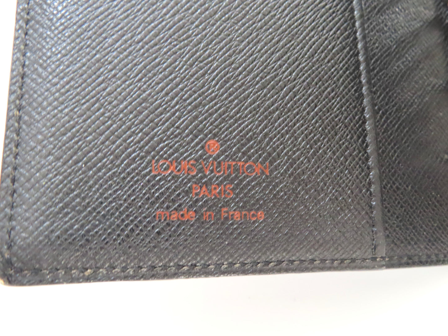 LOUIS VUITTON Epi Black Notebook Cover