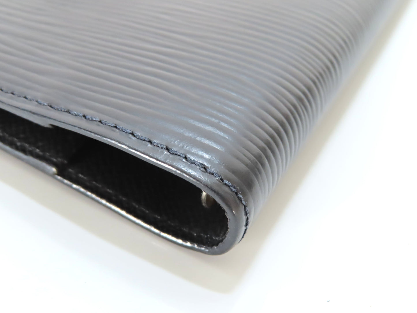 LOUIS VUITTON Epi Black Notebook Cover