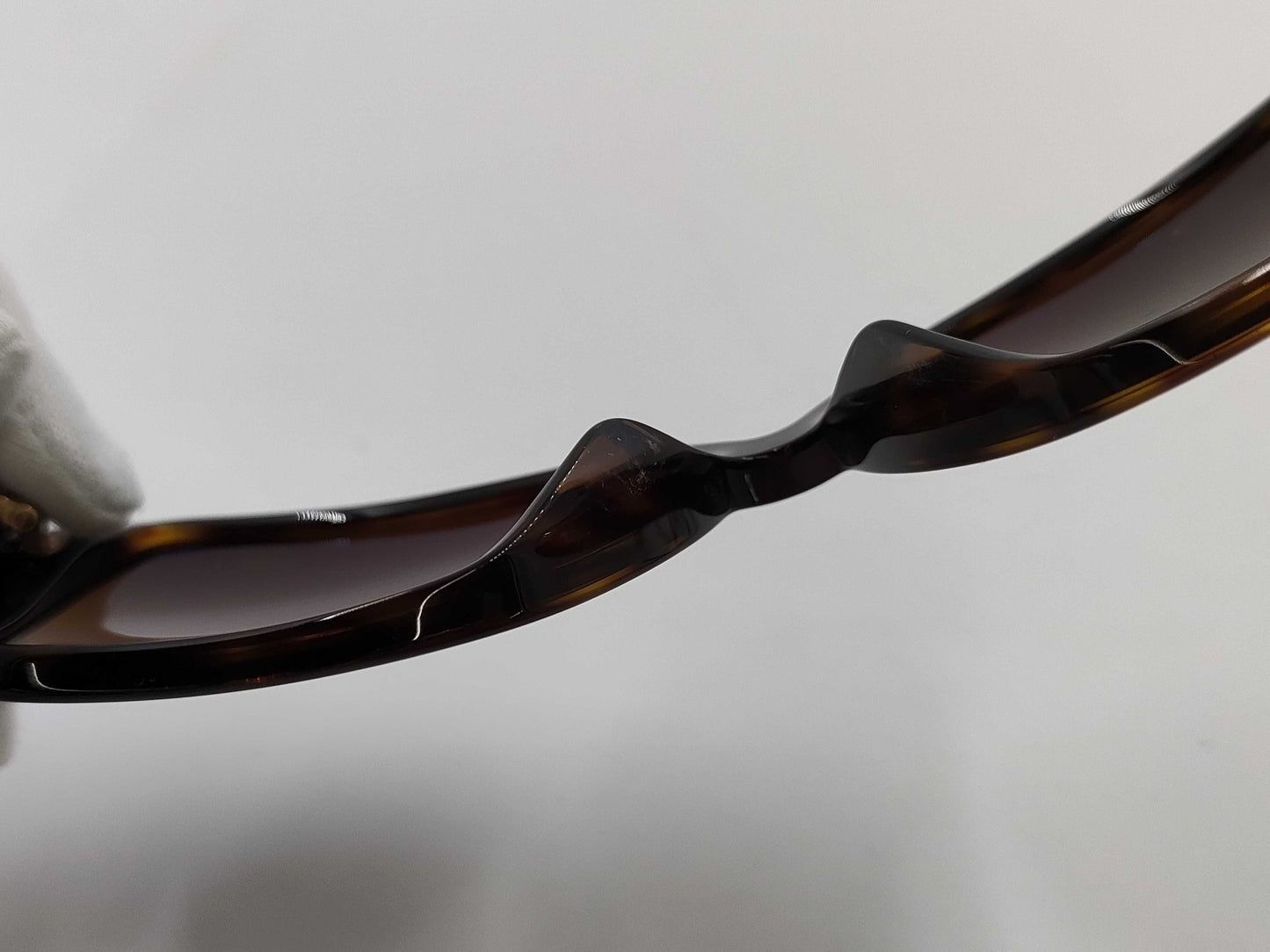 CHANEL Chanel Sunglasses Ribbon Brown Sunglasses Glasses