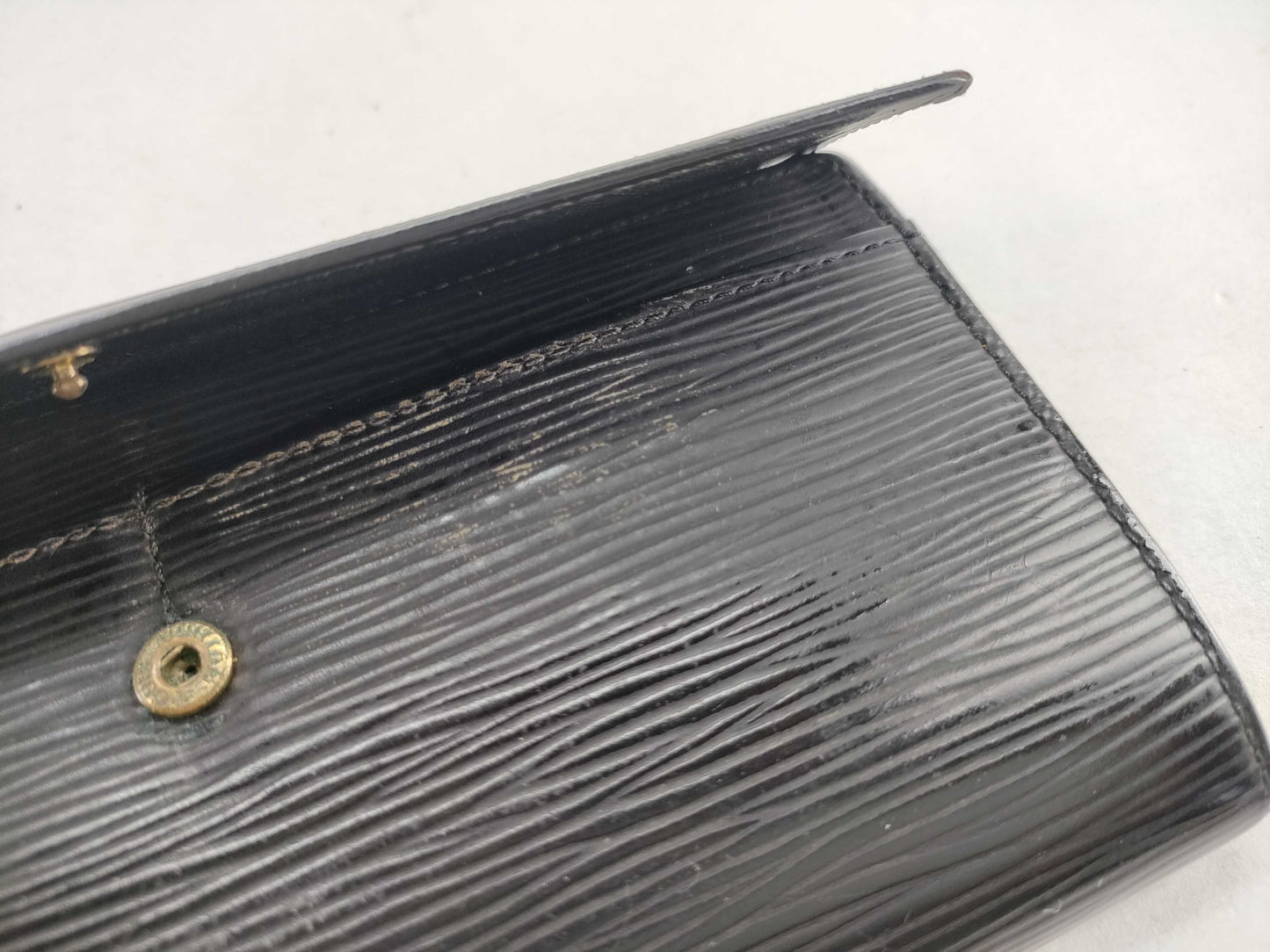 LOUIS VUITTON RFID Unverifiable SR1000 Epi Louis Vuitton Epi Long Wallet Black Wallet