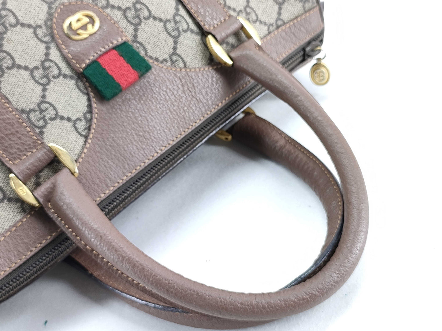GUCCI GG Supreme Gucci GG Supreme Sherry Handbag Boston Bag