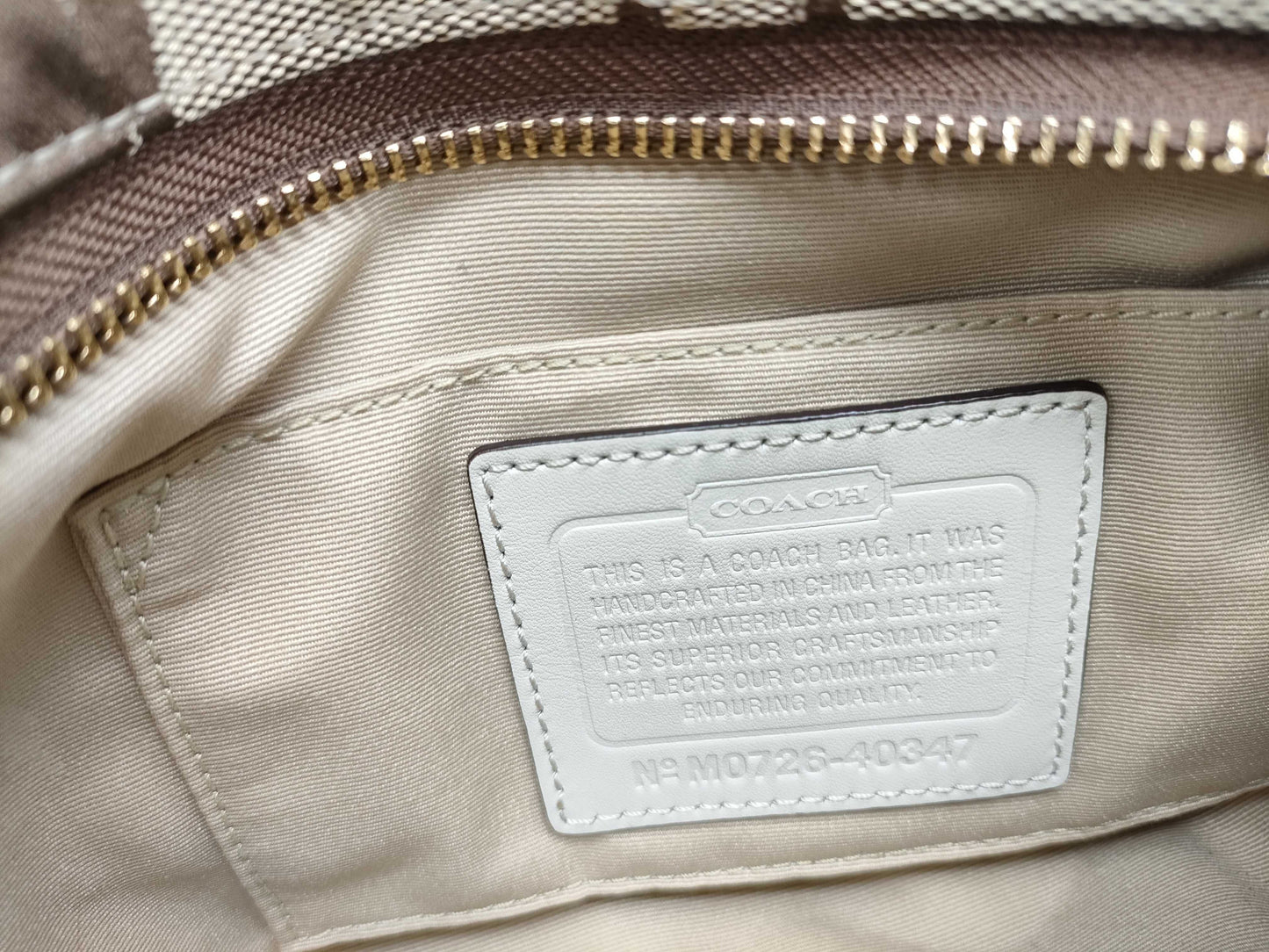 COACH Signature One-Shoulder Shoulder Bag