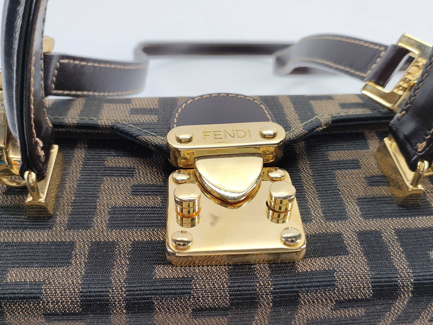FENDI Zucca pattern Fendi Zucca vanity shoulder bag handbag