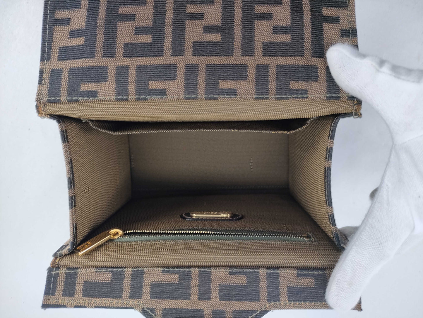 FENDI Zucca pattern Fendi Zucca vanity shoulder bag handbag