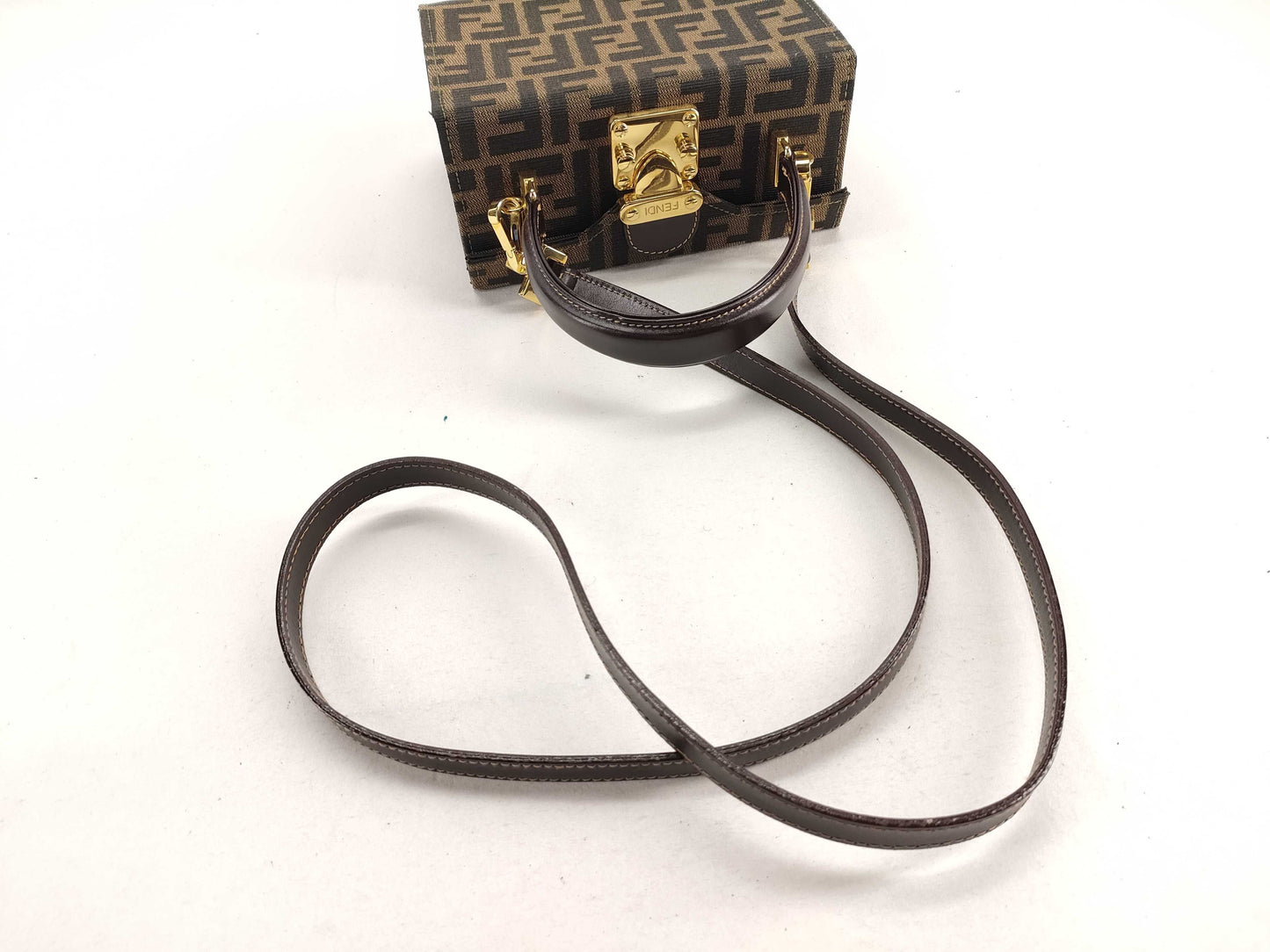 FENDI Zucca pattern Fendi Zucca vanity shoulder bag handbag