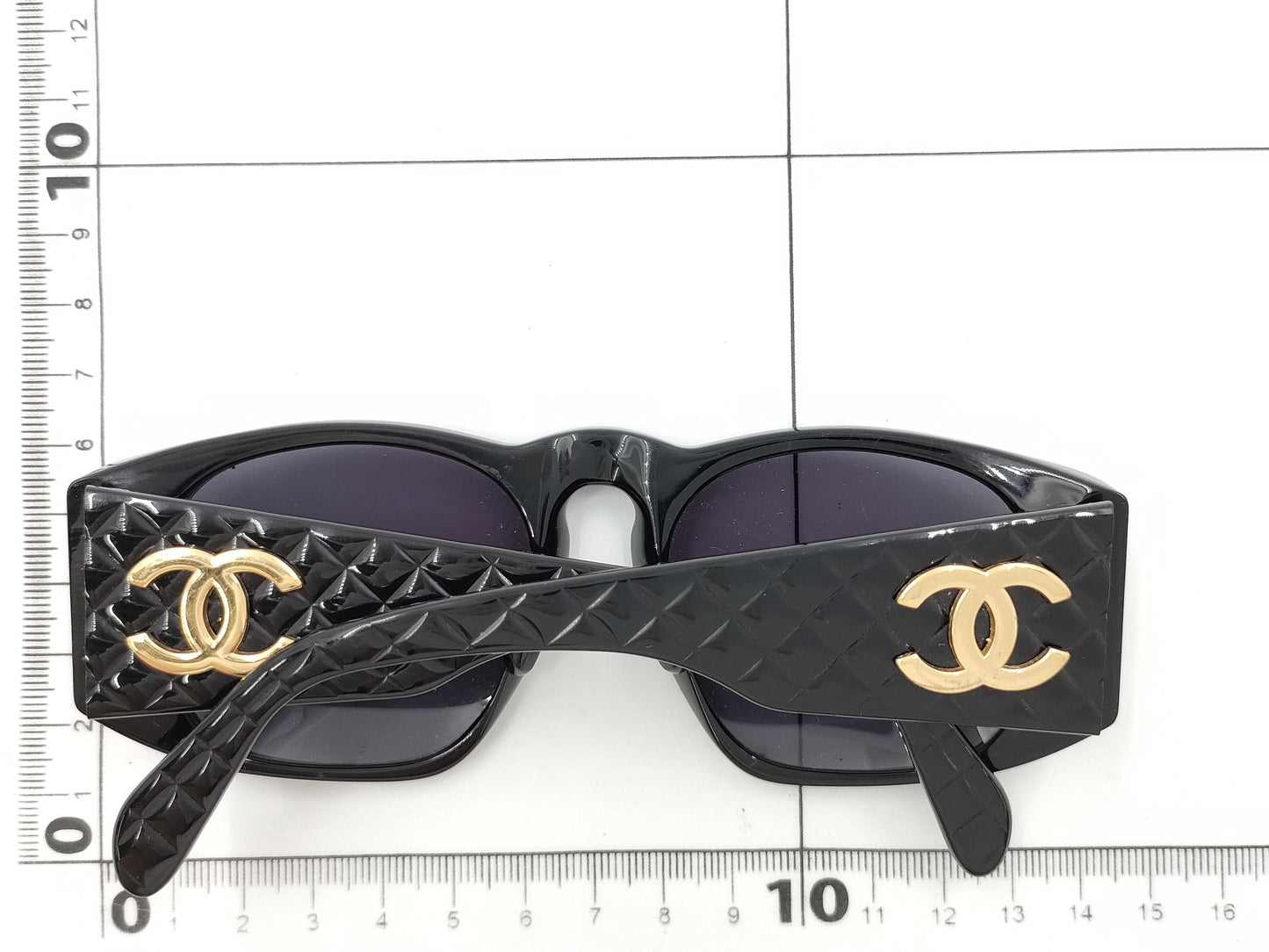 CHANEL Chanel Sunglasses Black Matelasse Sunglasses/Eyeglasses