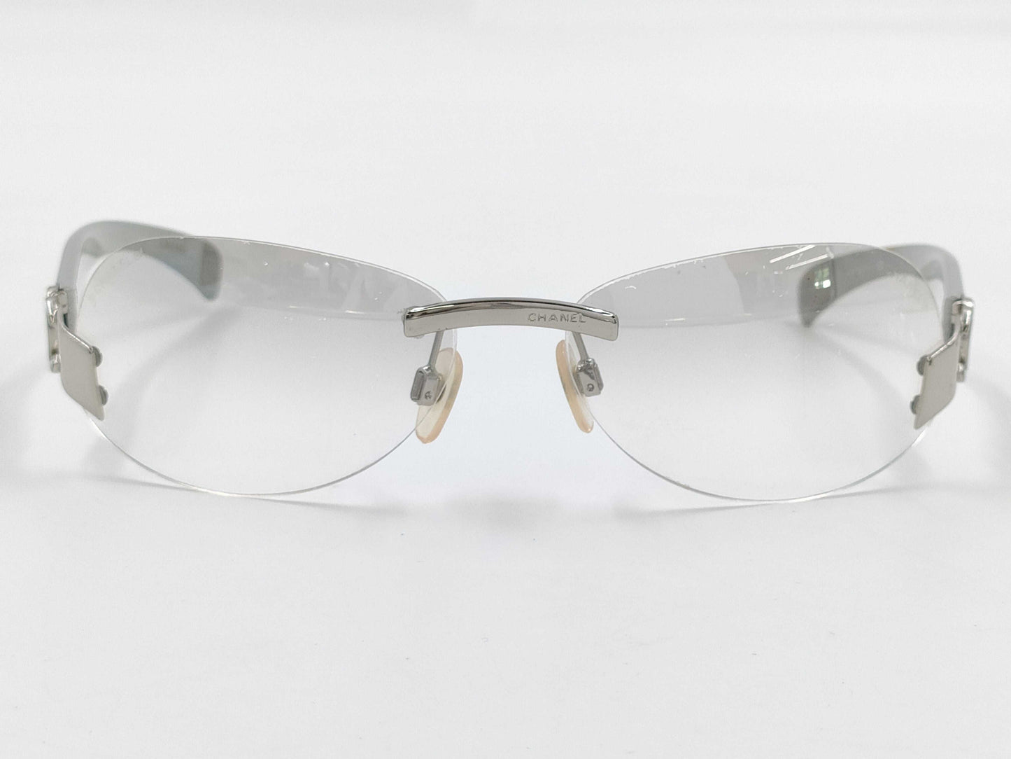 CHANEL Coco Mark Sunglasses Silver Sunglasses/Eyeglasses