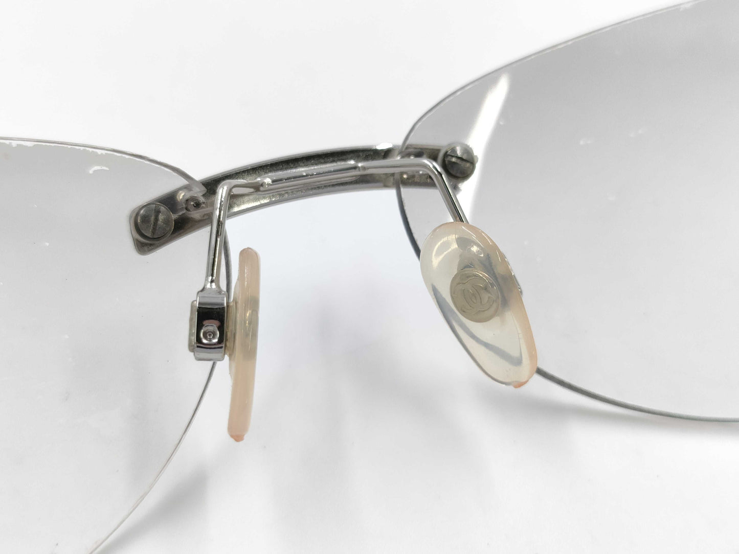 CHANEL Coco Mark Sunglasses Silver Sunglasses/Eyeglasses