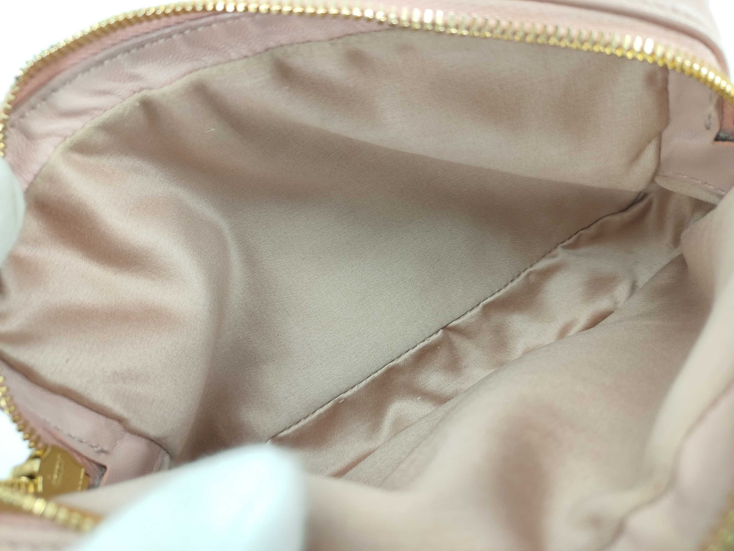 Miu Miu Matelasse Leather Shoulder Bag Pink