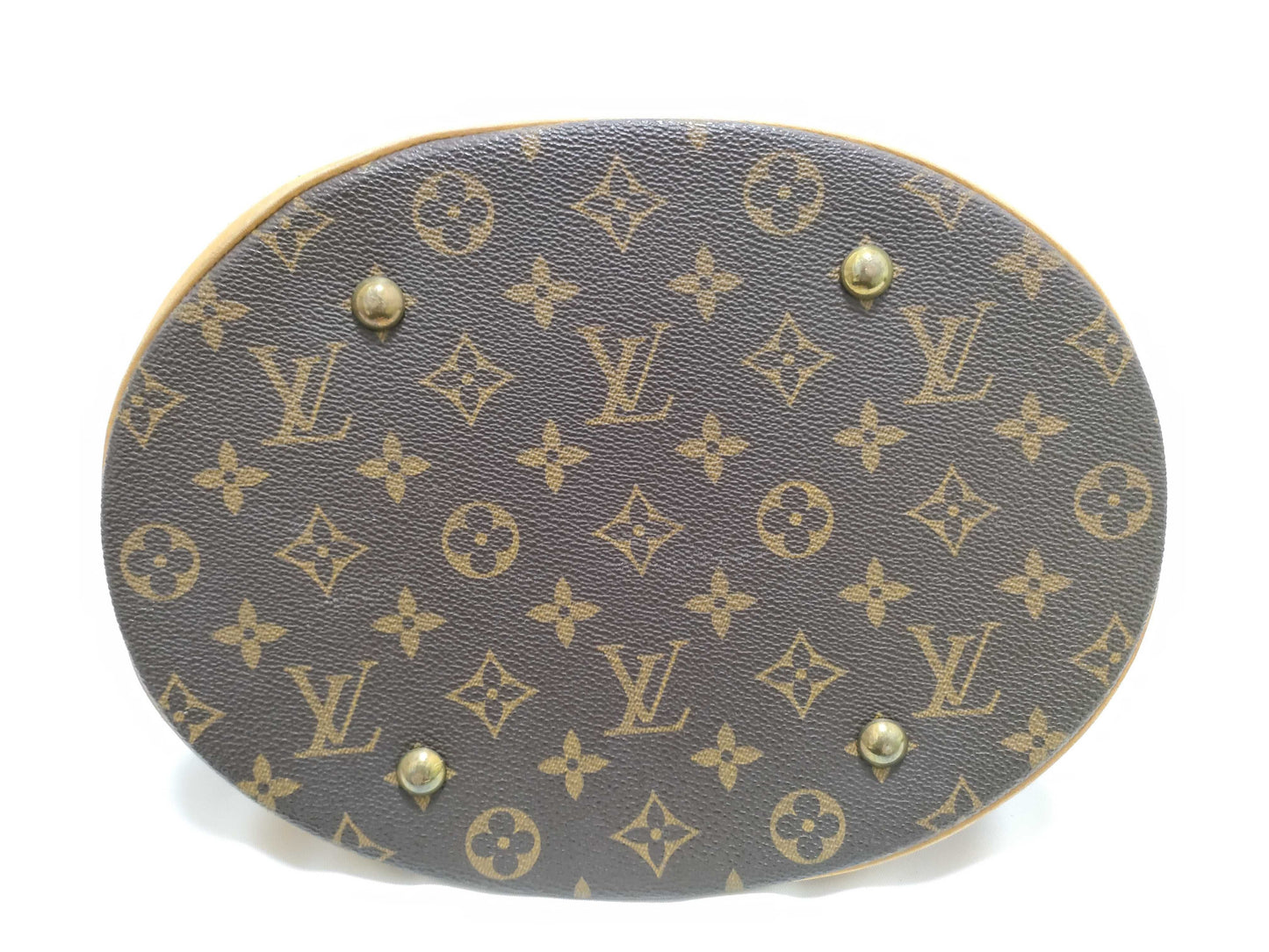 LOUIS VUITTON RFID Unverified Monogram Louis Vuitton Monogram Bucket GM Shoulder Bag