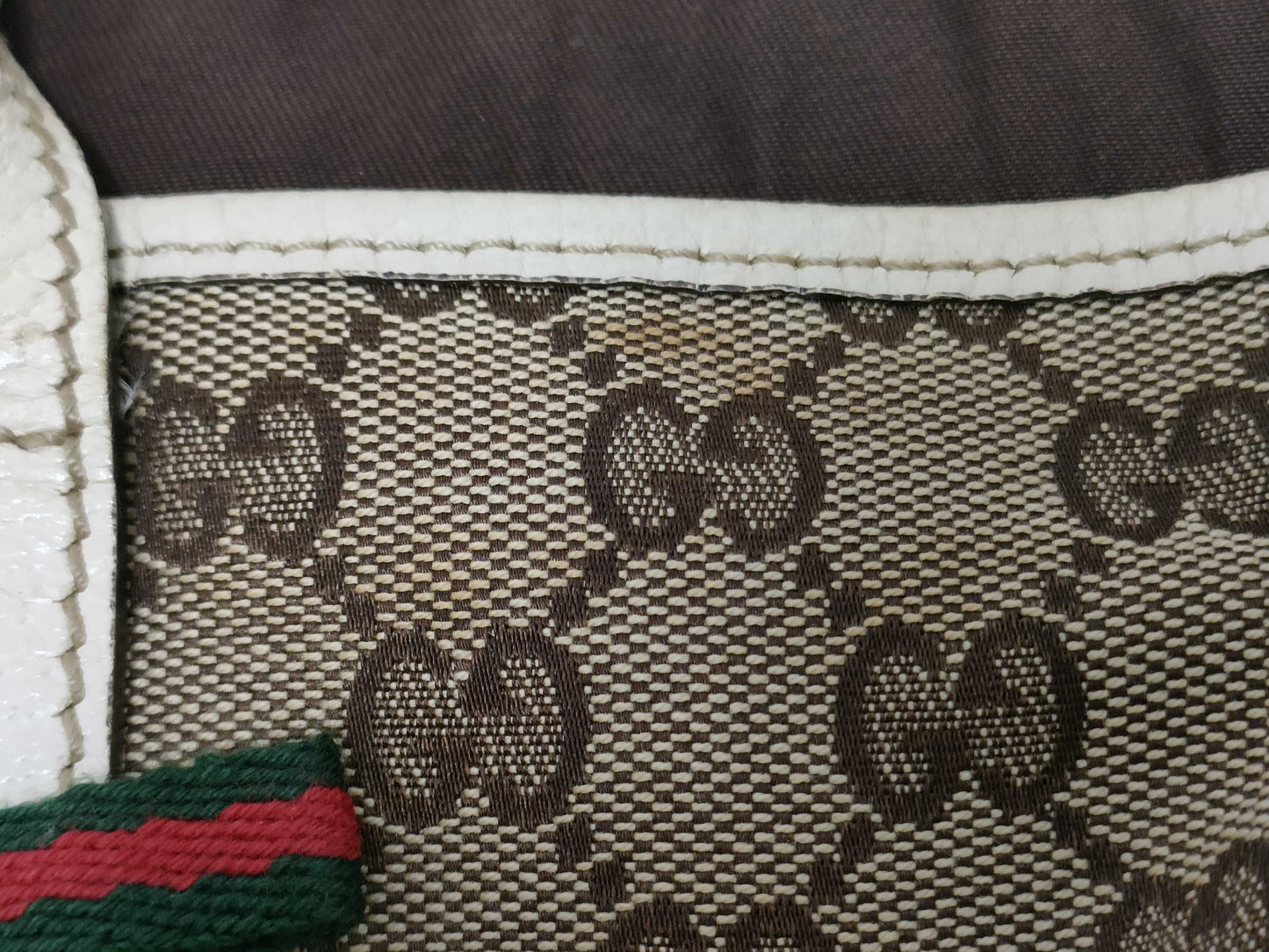 GUCCI GG Canvas Princess Tote Bag, Beige