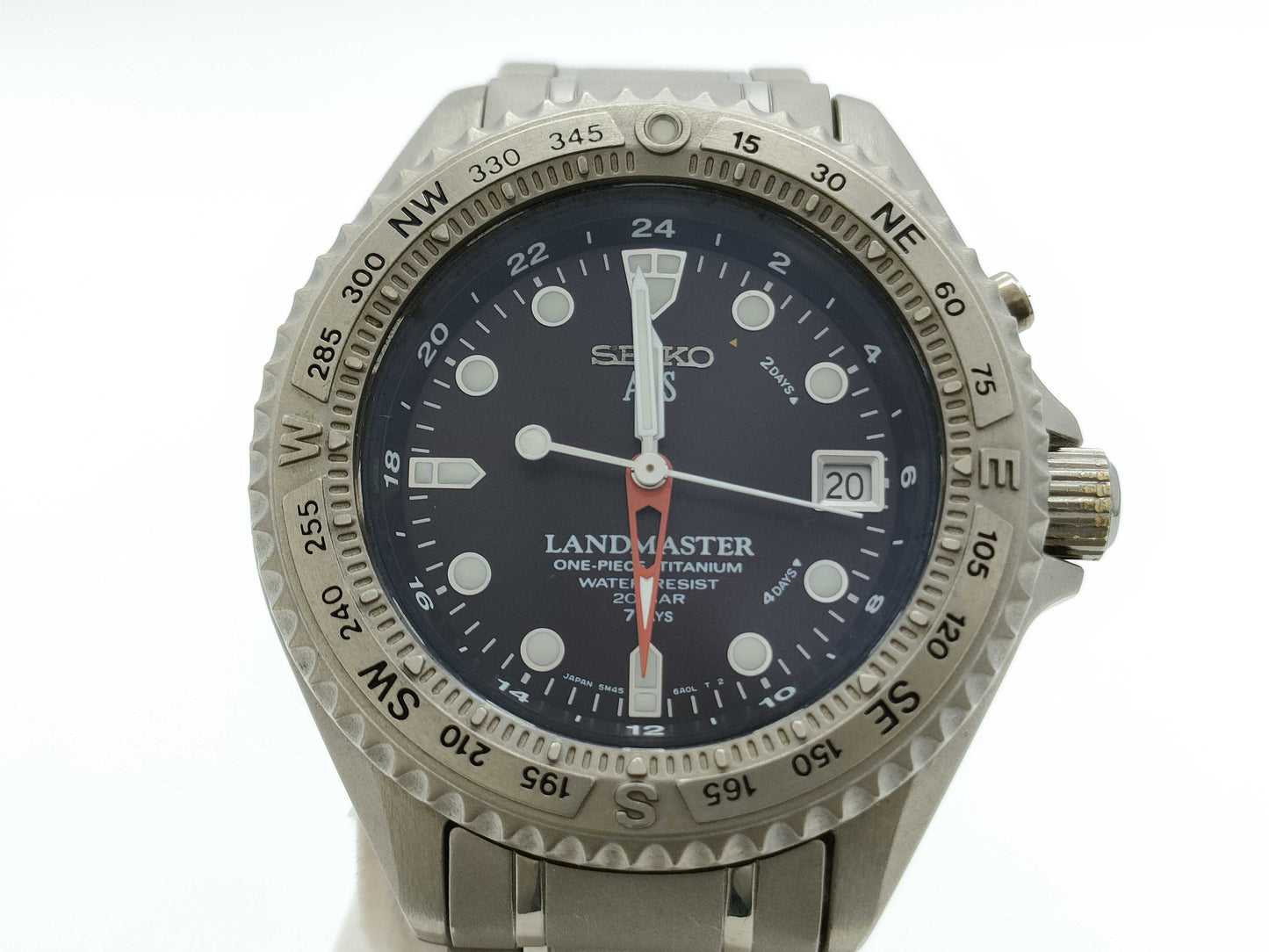 SEIKO Landmaster 5M45-6A00 660314 Automatic Black Dial Men's Watch