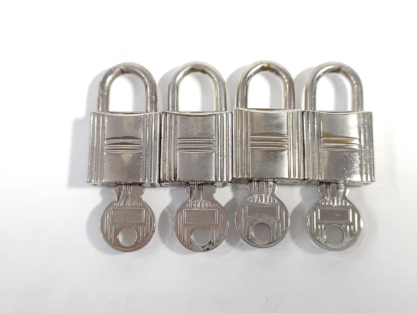 HERMES Silver Cadena Set of 4 Other Accessories