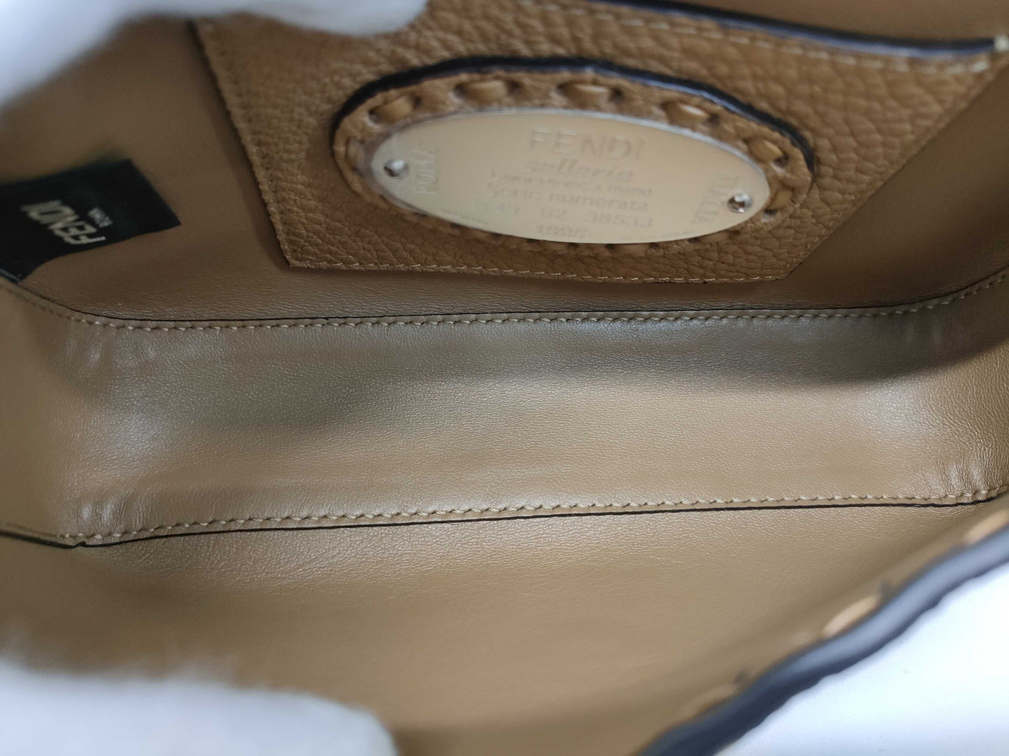 FENDI Mini Bucket Selleria Leather Shoulder Bag 8BS017/49-62-38533 Brown Bag