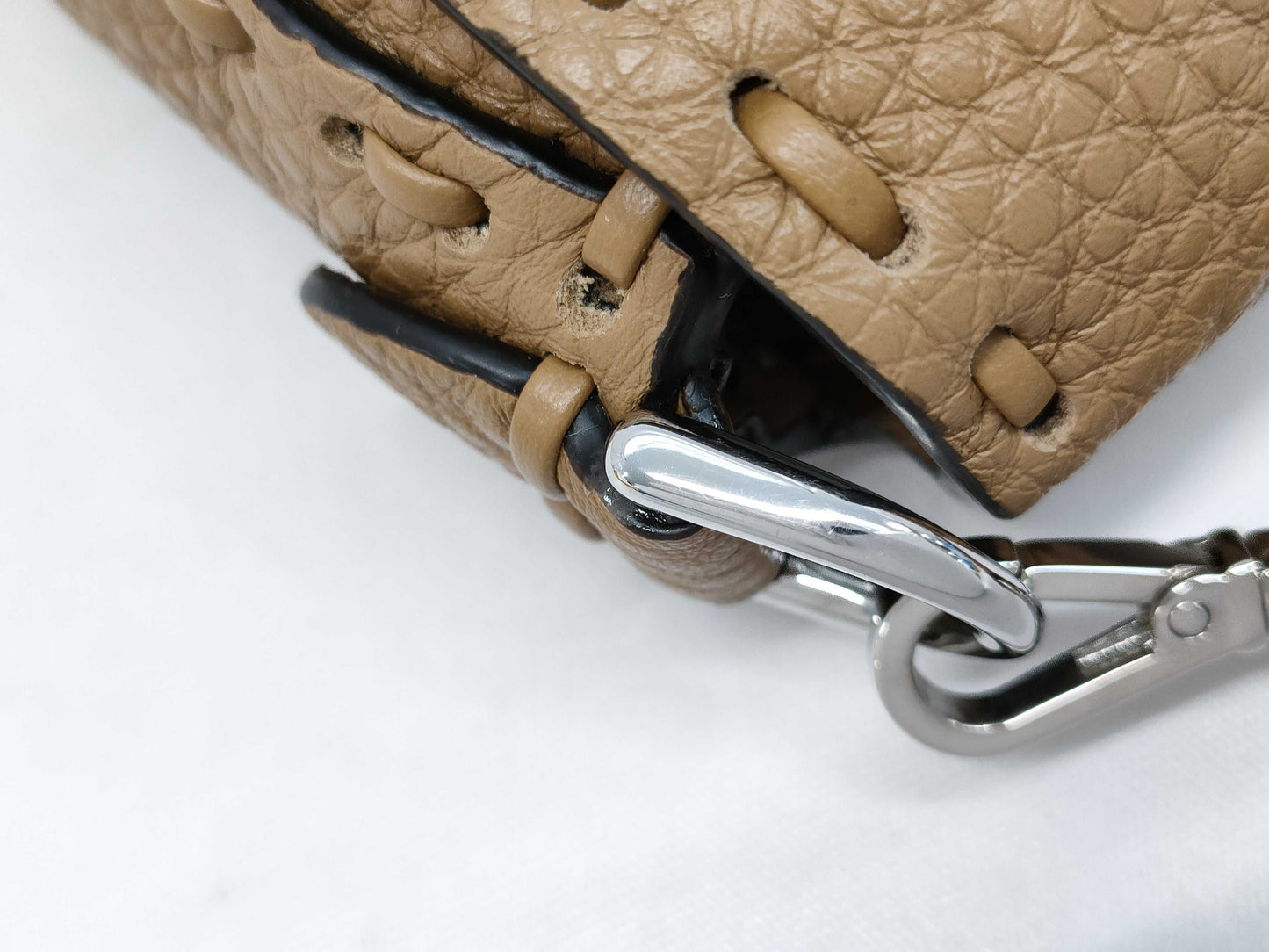 FENDI Mini Bucket Selleria Leather Shoulder Bag 8BS017/49-62-38533 Brown Bag