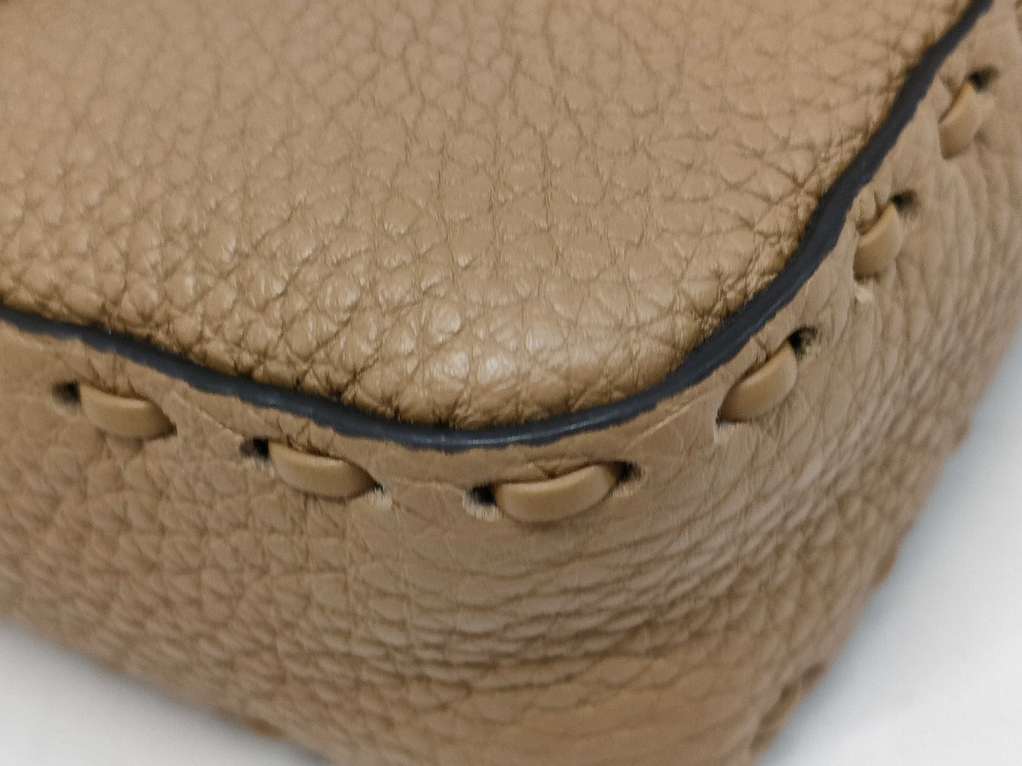 FENDI Mini Bucket Selleria Leather Shoulder Bag 8BS017/49-62-38533 Brown Bag