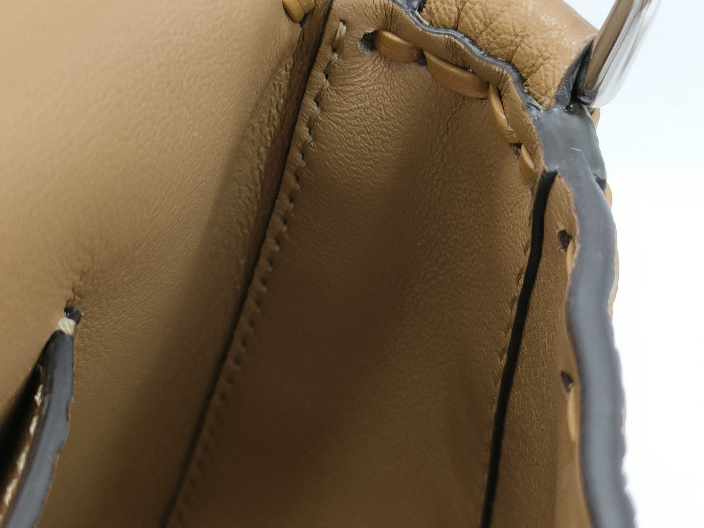 FENDI Mini Bucket Selleria Leather Shoulder Bag 8BS017/49-62-38533 Brown Bag