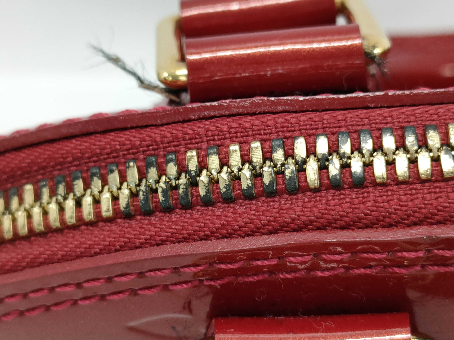 LOUIS VUITTON Vernis Alma BB M91771/MI4059 Rose Indigo Handbag