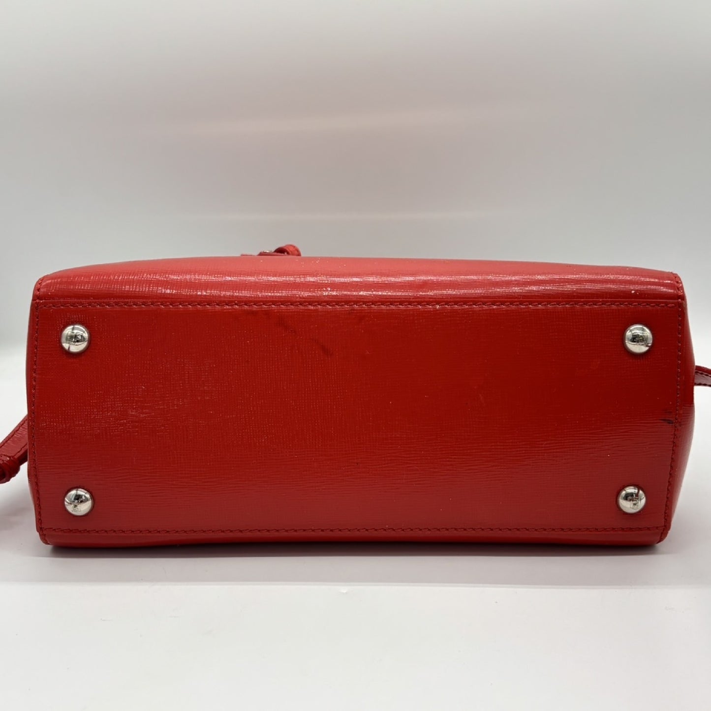 FENDI Toujours 2-Way Shoulder Handbag Red