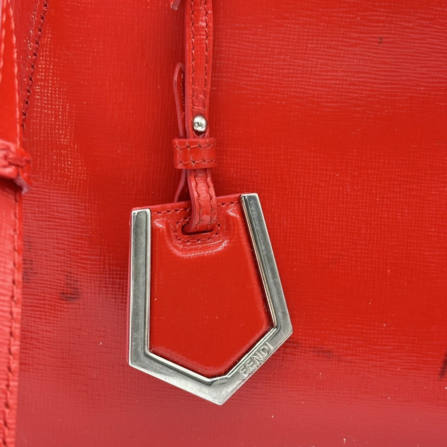 FENDI Toujours 2-Way Shoulder Handbag Red