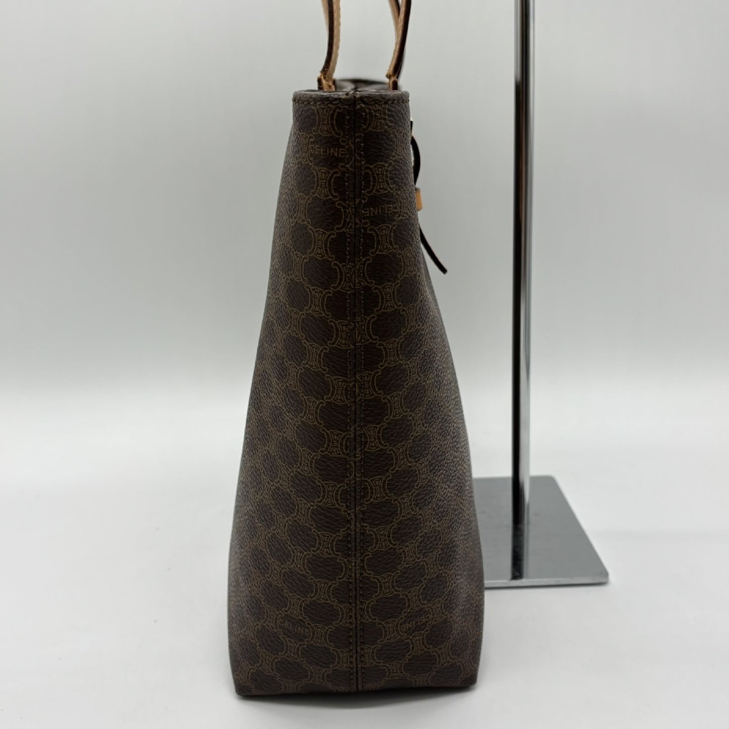 CELINE Macadam Tote Bag, Brown PVC Tote Bag